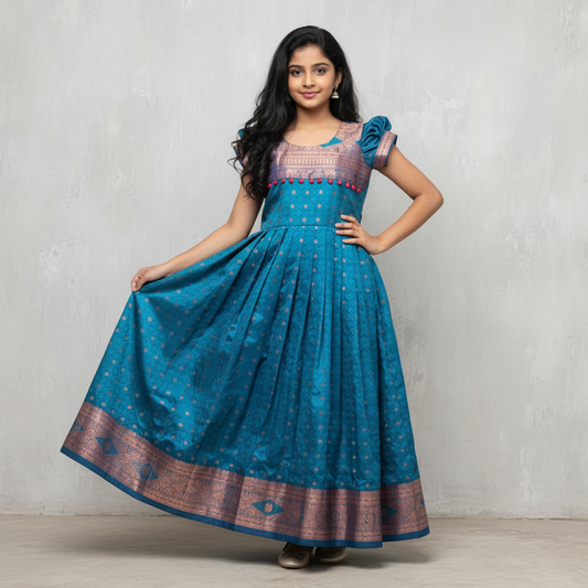 Blue Long Gown for Women – Wedding & Party Wear