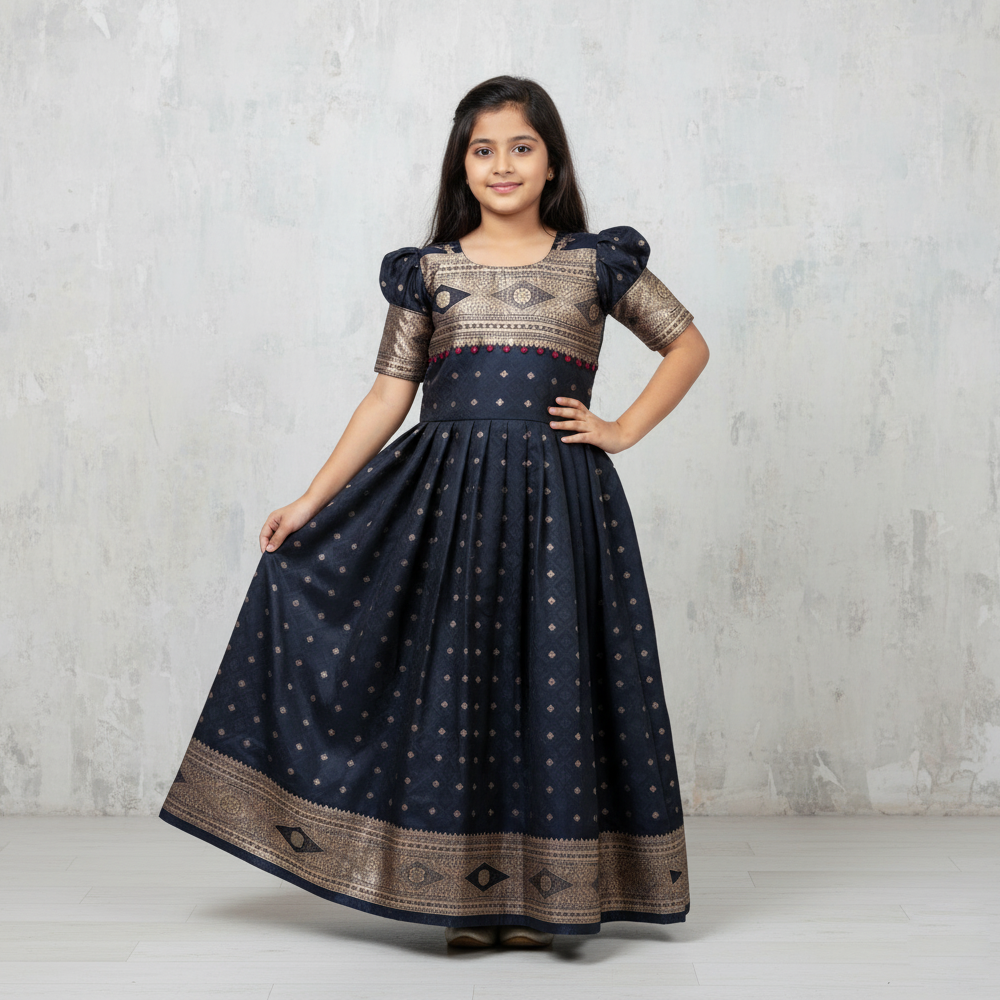 Black Long Gown for Women – Stylish Wedding & Party Dress