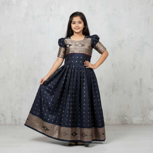 Black Long Gown for Women – Stylish Wedding & Party Dress