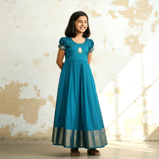 Girls Princess Floor Length Party Gown | Long Maxi Gown for Girls
