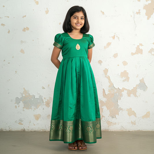 Girls Long Sequin Gown | Floor Length Party Wear Dress