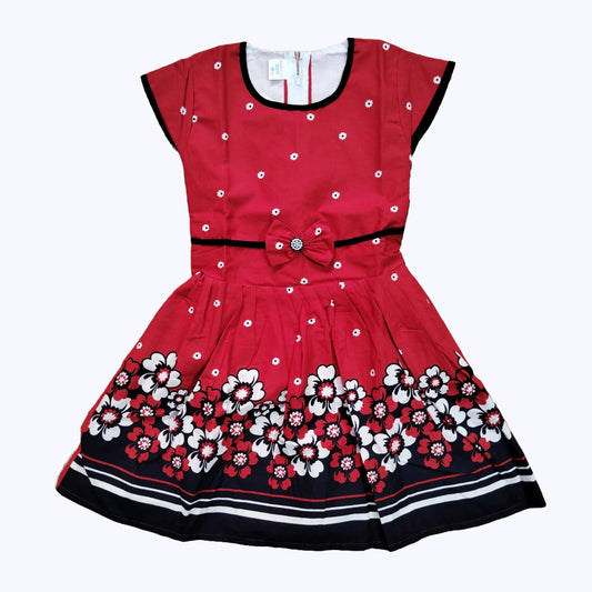 Traditional Cotton Frock for Girls – Festive Collection