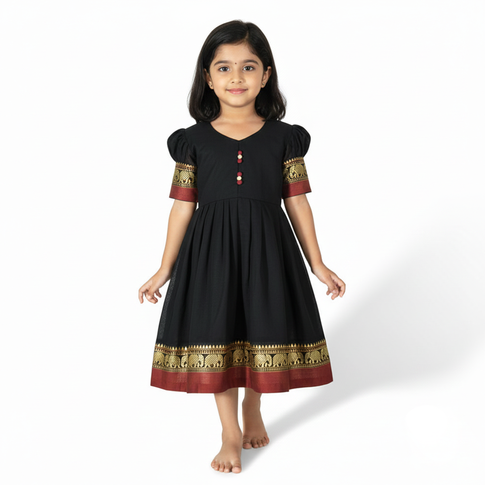 baby girl wedding wear frock traditional ethnic dress