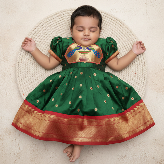 slim fit dress slacks 2 Piece Infant Baby Girl Dreamy Romantic Bodysuit Dress with Headband Green / Newborn main image 0
