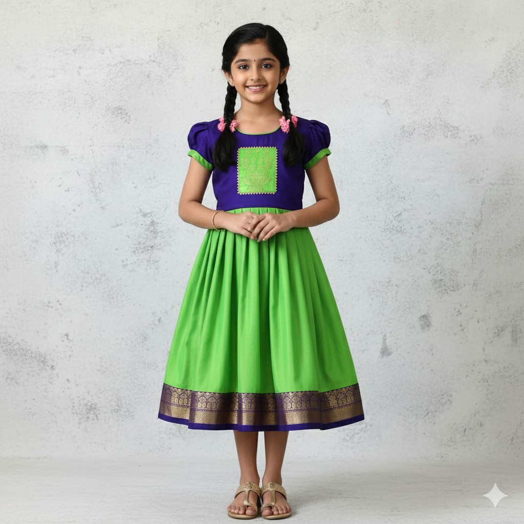 Paithani Frocks - Ethnic Elegance