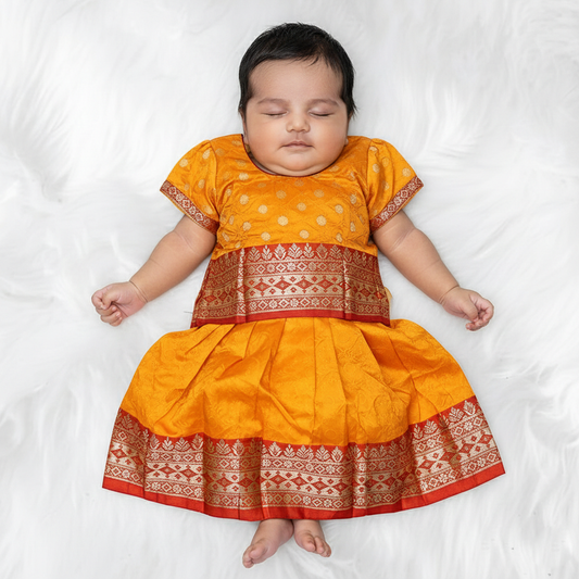 Parkar Polka Dress – Classic Cultural Wear