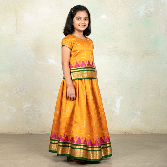 Girls Parkar Polka – Traditional & Stylish Ethnic Wear for Kids