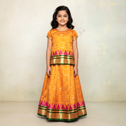 Girls Parkar Polka – Traditional & Stylish Ethnic Wear for Kids
