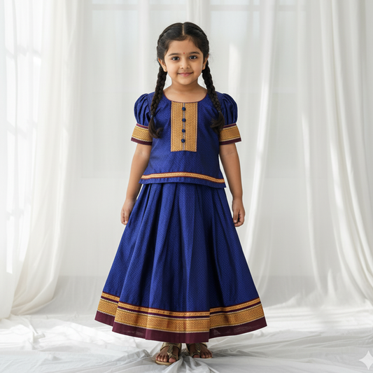 Khan Parkar Polka Dress – Authentic Ethnic Wear for Baby Girls