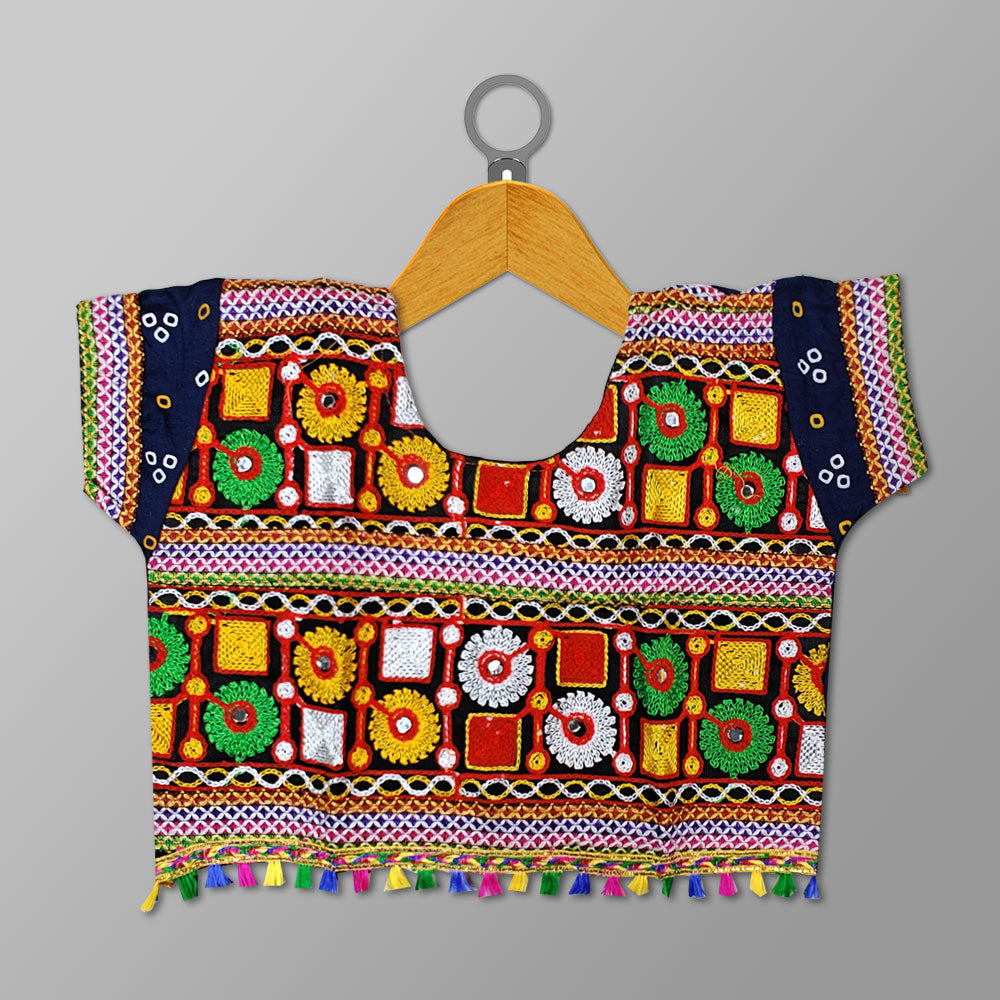 Navy Blue Navratri Dress – Cultural Toran Outfit for Navratri