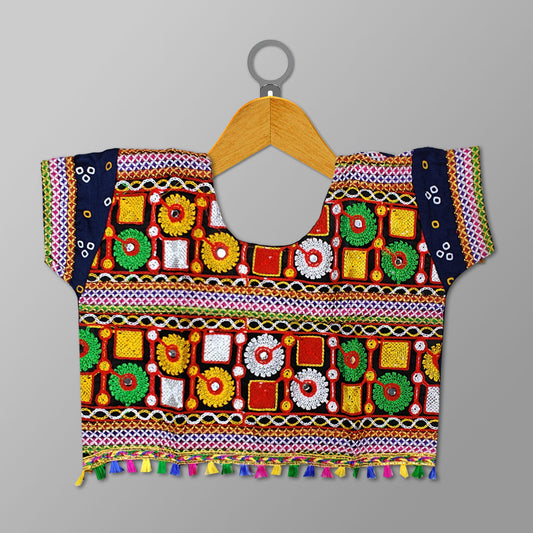 Navy Blue Navratri Dress – Cultural Toran Outfit for Navratri
