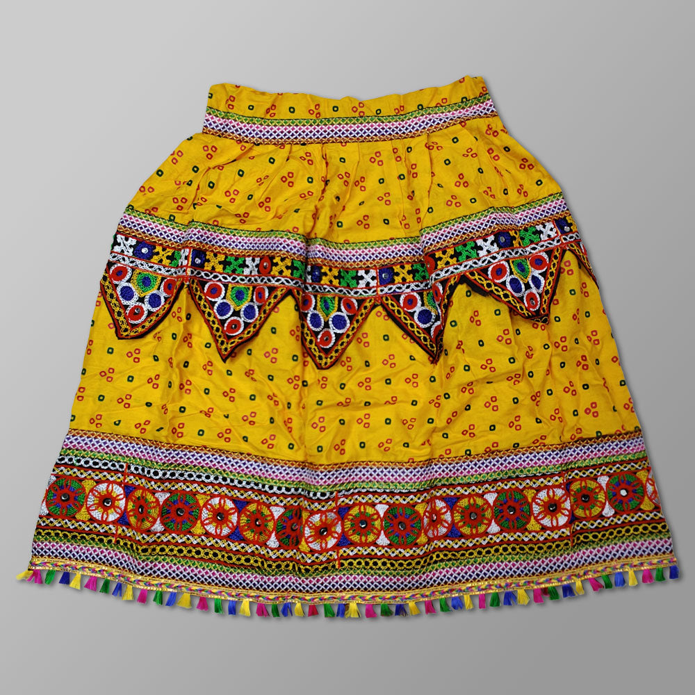 Yellow Navratri Dress – Toran Style Festive Wear for Kids