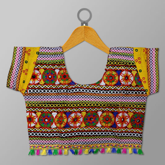 Yellow Navratri Dress – Toran Style Festive Wear for Kids