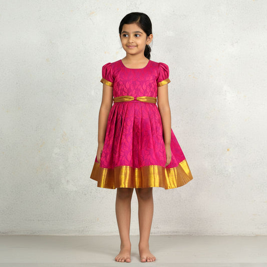 Traditional Frock for Baby Girl – Ethnic Party Wear Dress