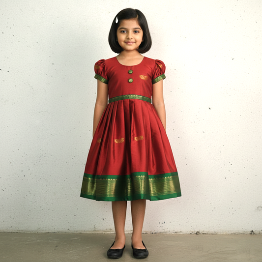 Traditional Frock for Girls – Elegant Occasion Wear
