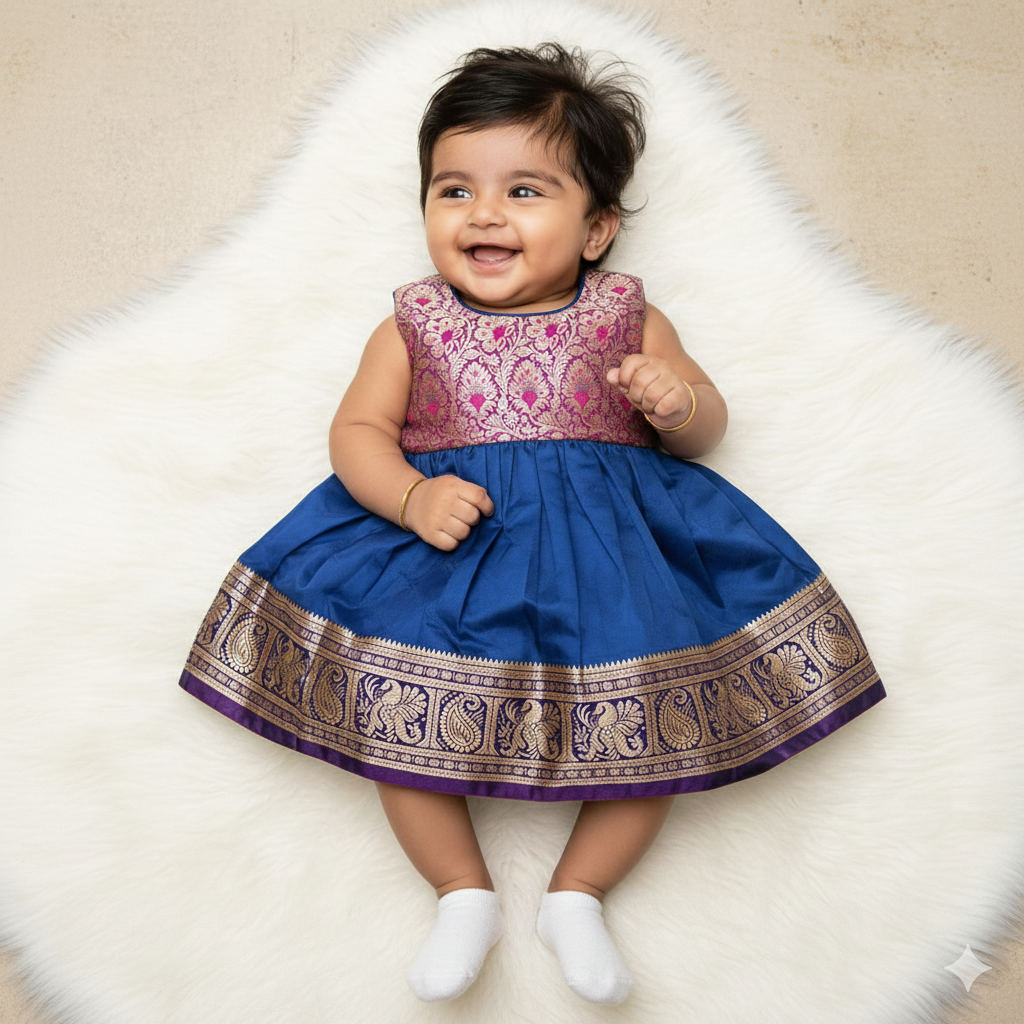 baby girl classic traditional frock