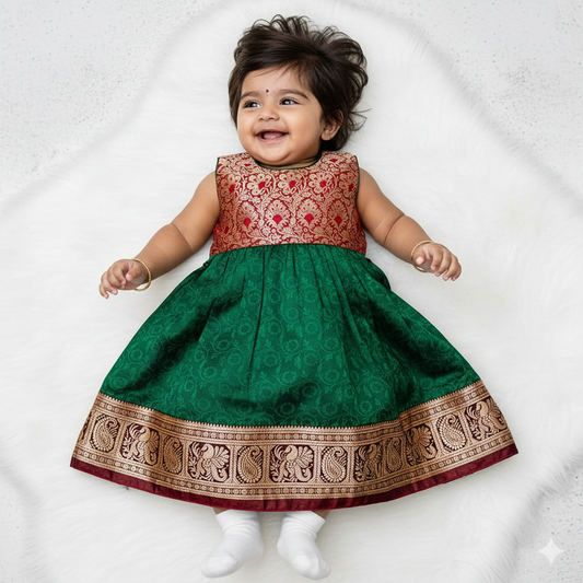 baby girl graceful traditional frock