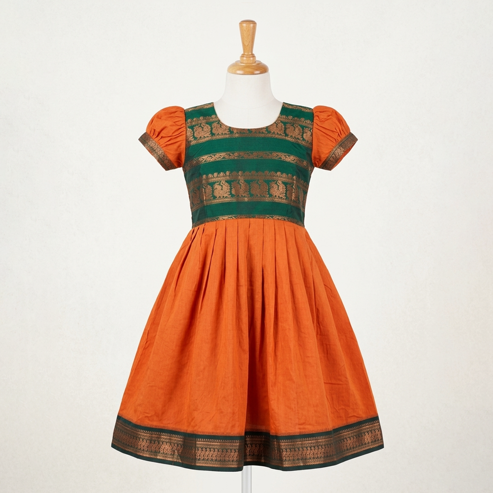 Baby Girl Wedding Function Dress | Traditional Party Wear Frock