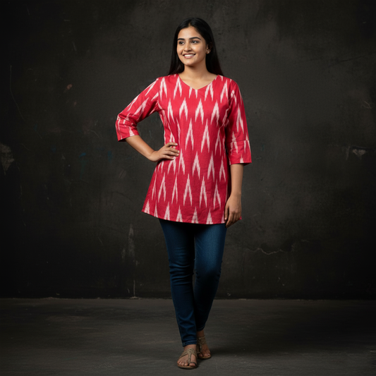 Elegance Redefined - A Chic Short Kurti