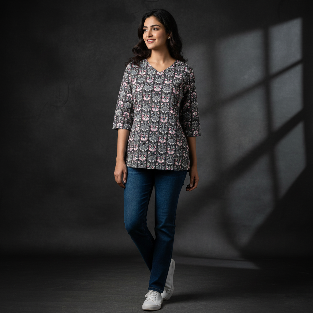 Chic Everyday Cotton Kurti for Effortless Style