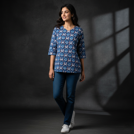 Comfortable and Trendy Short Cotton Kurti