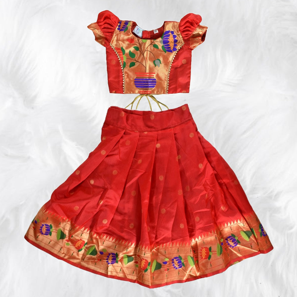 Ethnic Elegance - Pattu Pavadai Delights for Girls