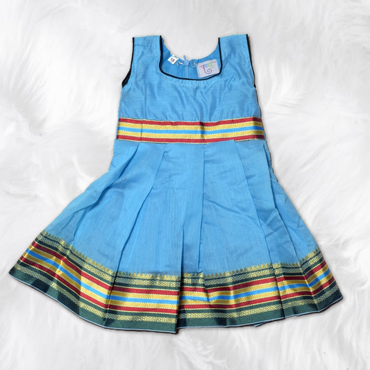 Premium Traditional Frocks – Paithani Touch for Baby Girls