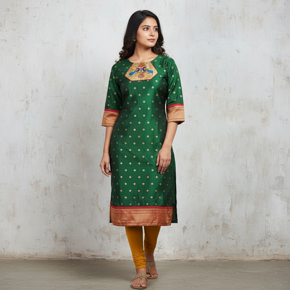 Elegant Paithani Kurtis – Timeless Ethnic Charm for Every Occasion