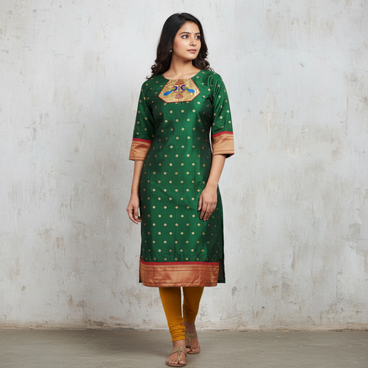 Elegant Paithani Kurtis – Timeless Ethnic Charm for Every Occasion