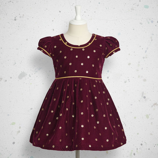 function outfit baby girl premium velvet gown