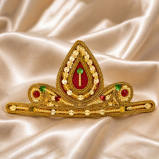 Krishna Dhoti Kurta Set for Baby Boy | Yellow Janmashtami Costume with Crown, Pearl Necklace & Flute