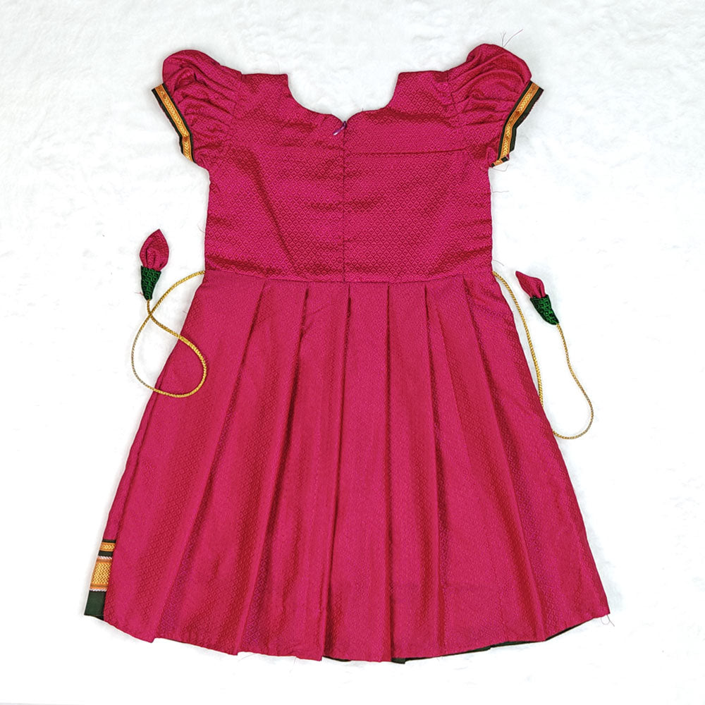 Pink Khan Frock for Baby Girl – Wedding & Ceremony Wear