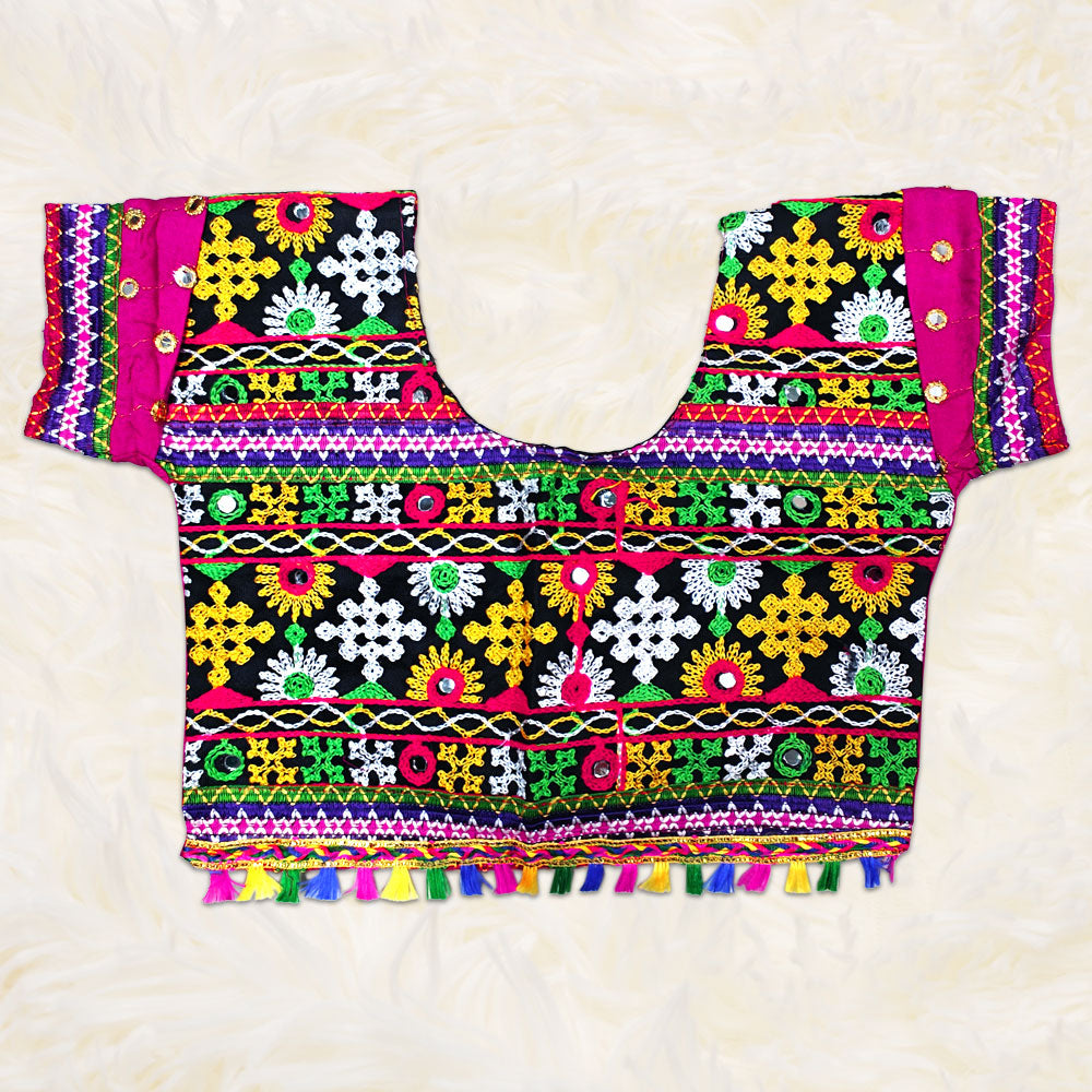 Pink Radha Dress – Mirror Work Festive Radha Ka Dress