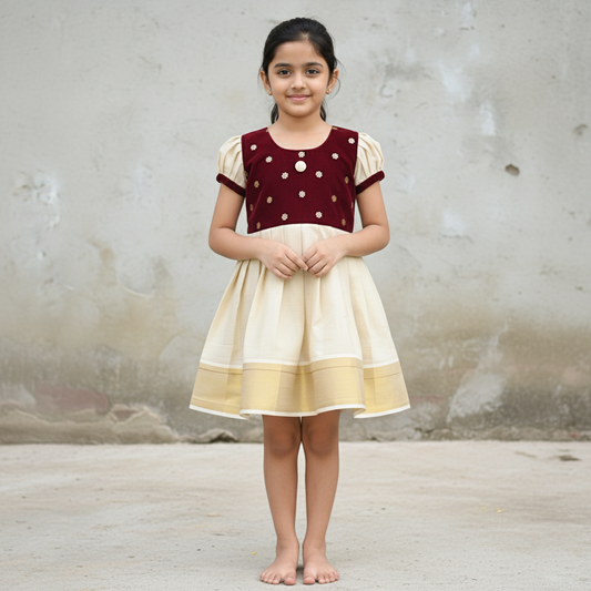 baby girl wedding party wear velvet dress