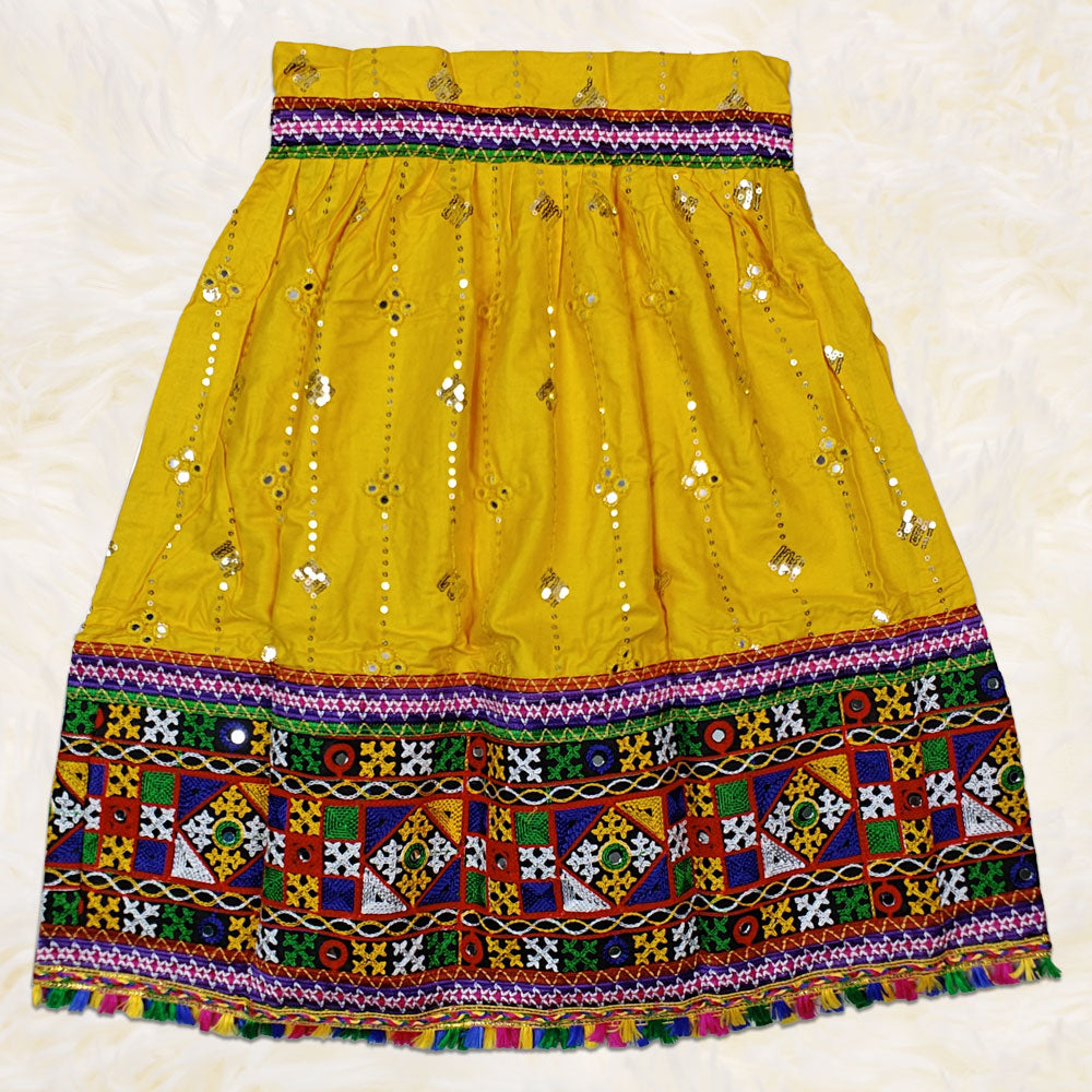Yellow Dandiya Raas Dress | Traditional Fancy Dress for Navratri